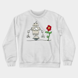 Flower Bot Crewneck Sweatshirt